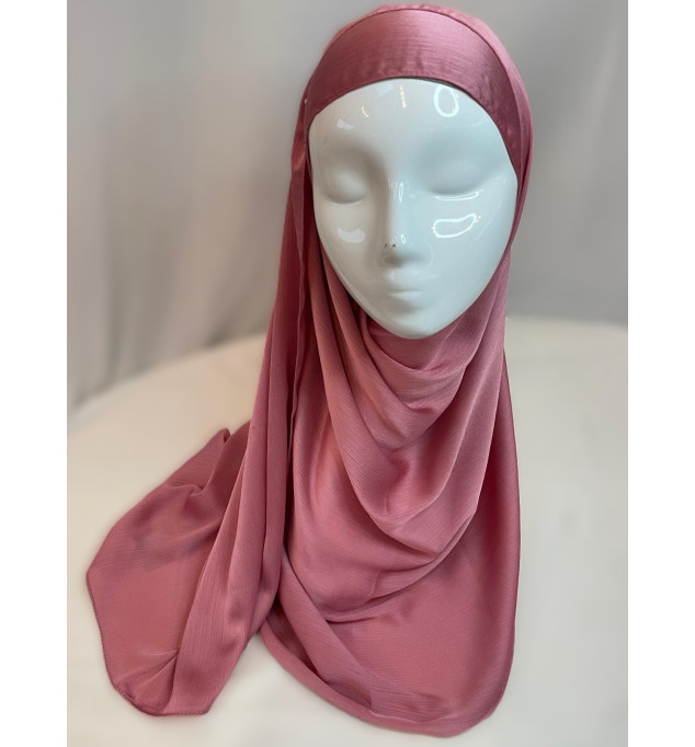 Hijab satin trait Larissa