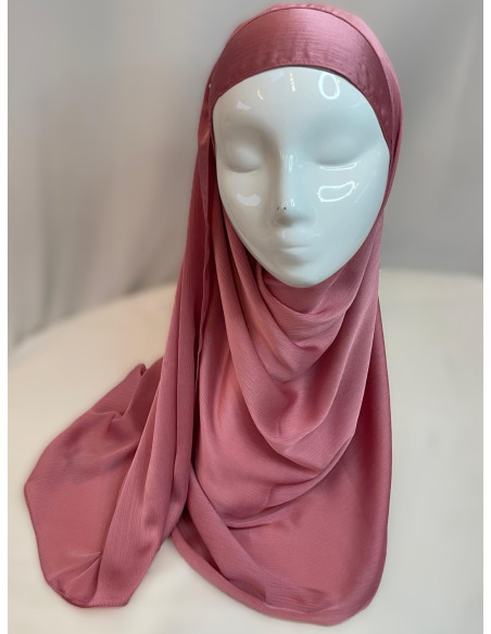 Hijab satin trait Larissa