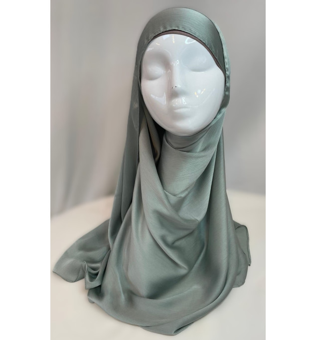 Hijab satin trait Larissa